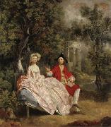 Thomas Gainsborough Conversation in the Park oil painting reproduction